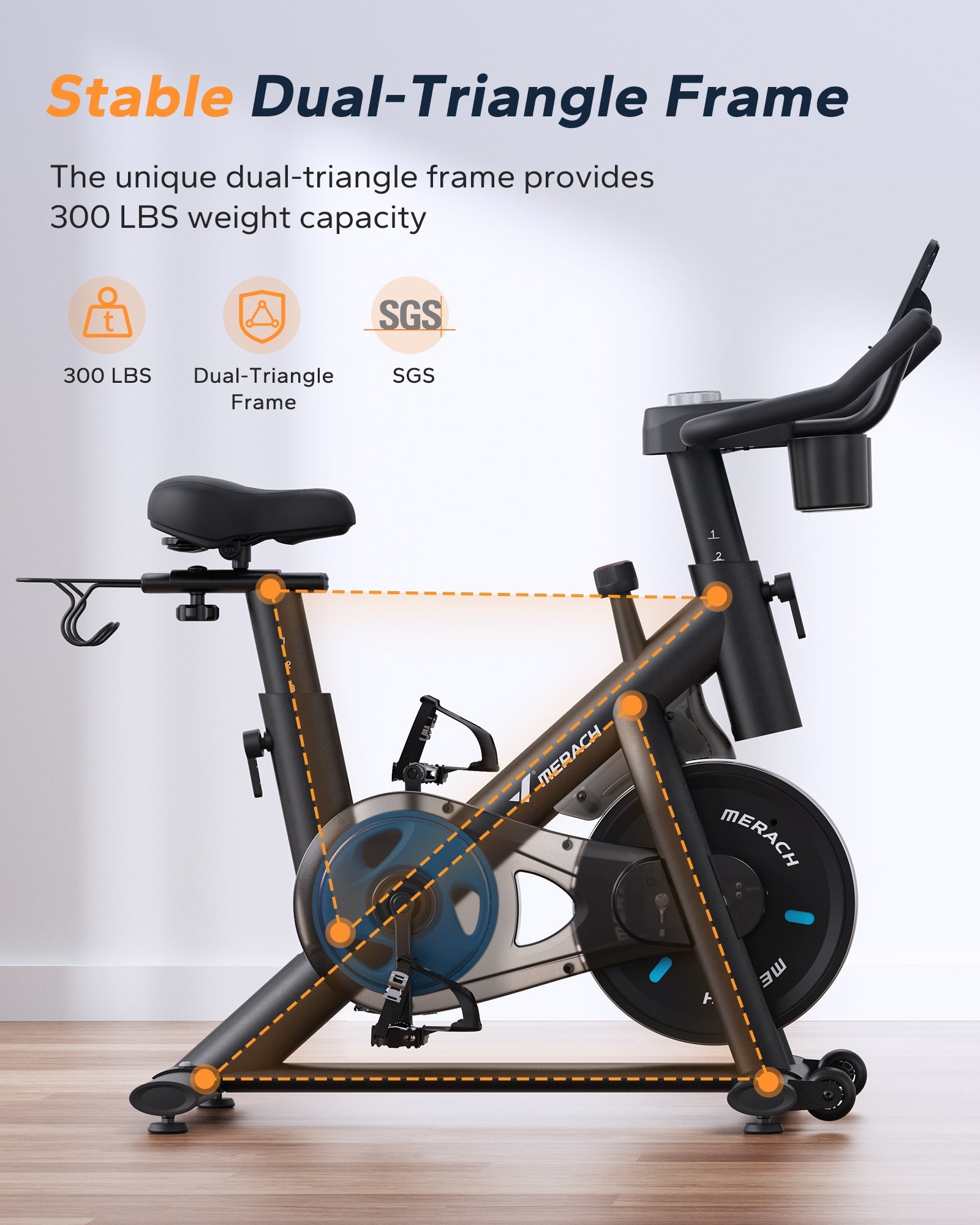 S26 bicicleta de spinning magnética para casa