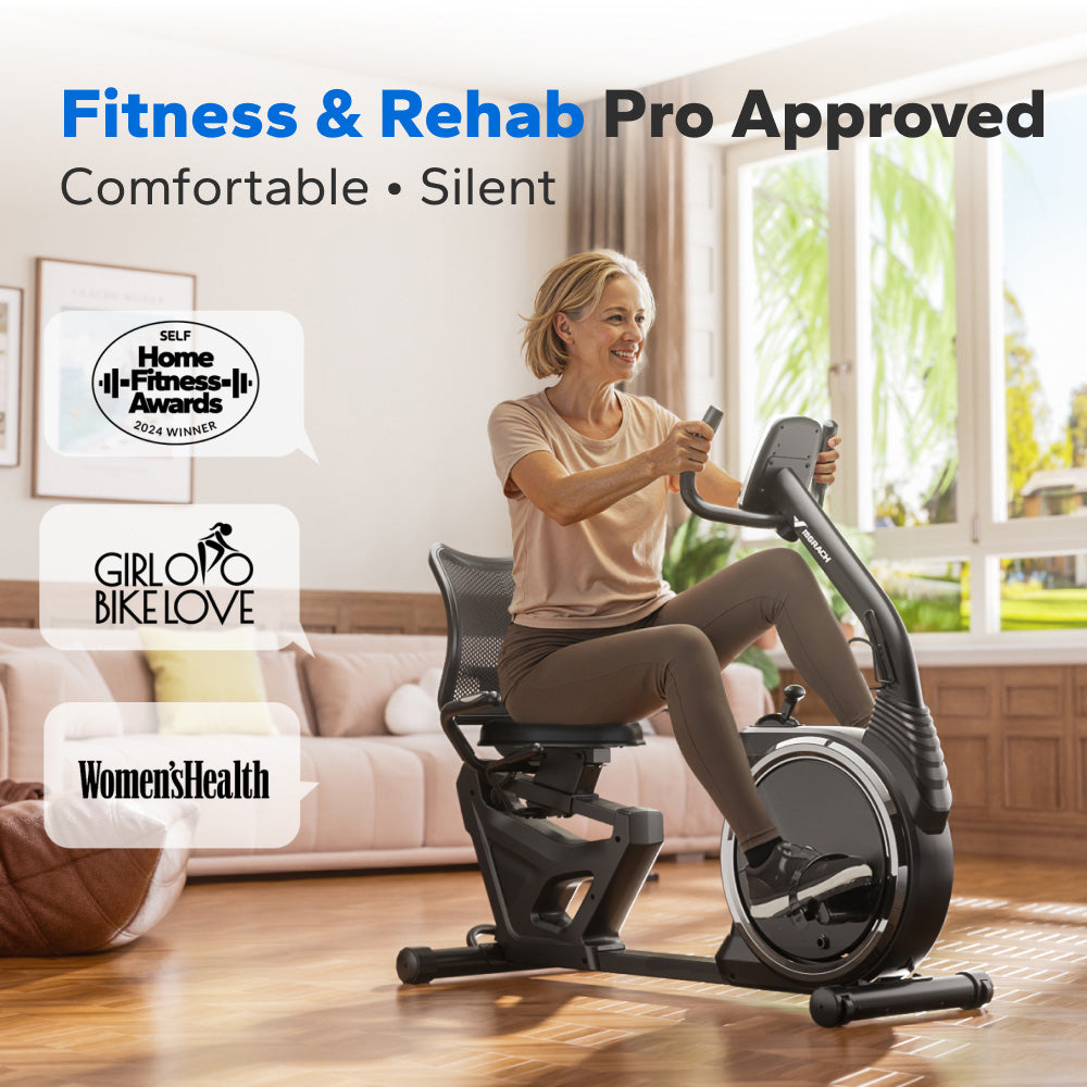 S19 Pro Bicicleta Estática Reclinada Magnética para Uso en Casa
