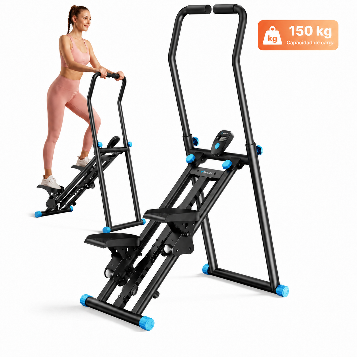 Escaladora vertical plegable con capacidad de carga de 150 kg