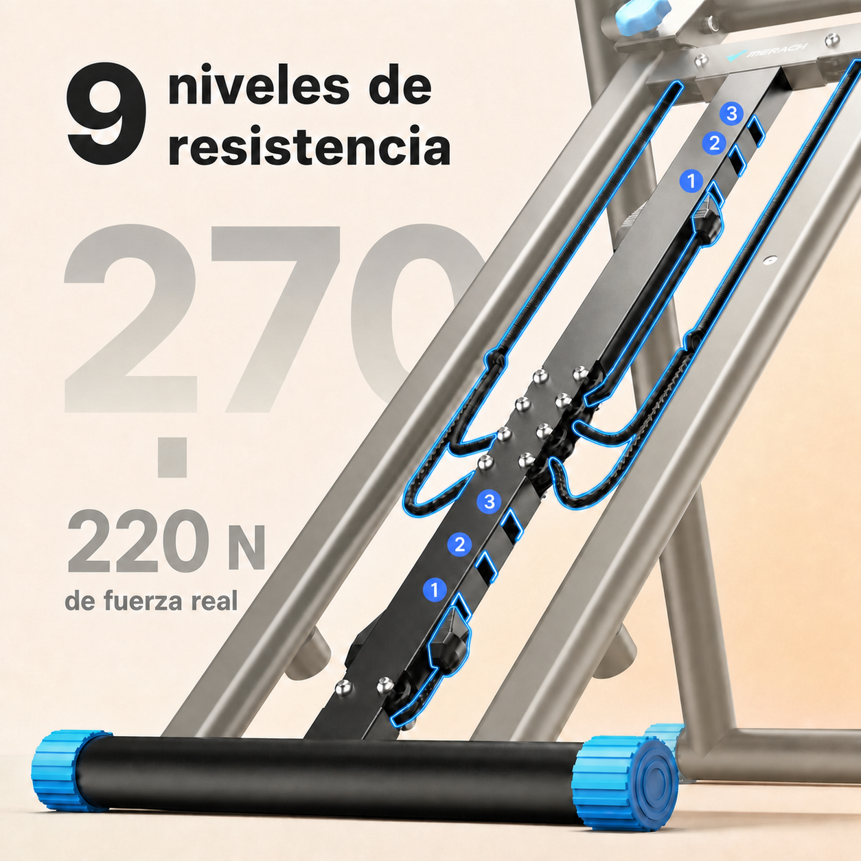 Escaladora vertical plegable - imagen 2 optimizada en español