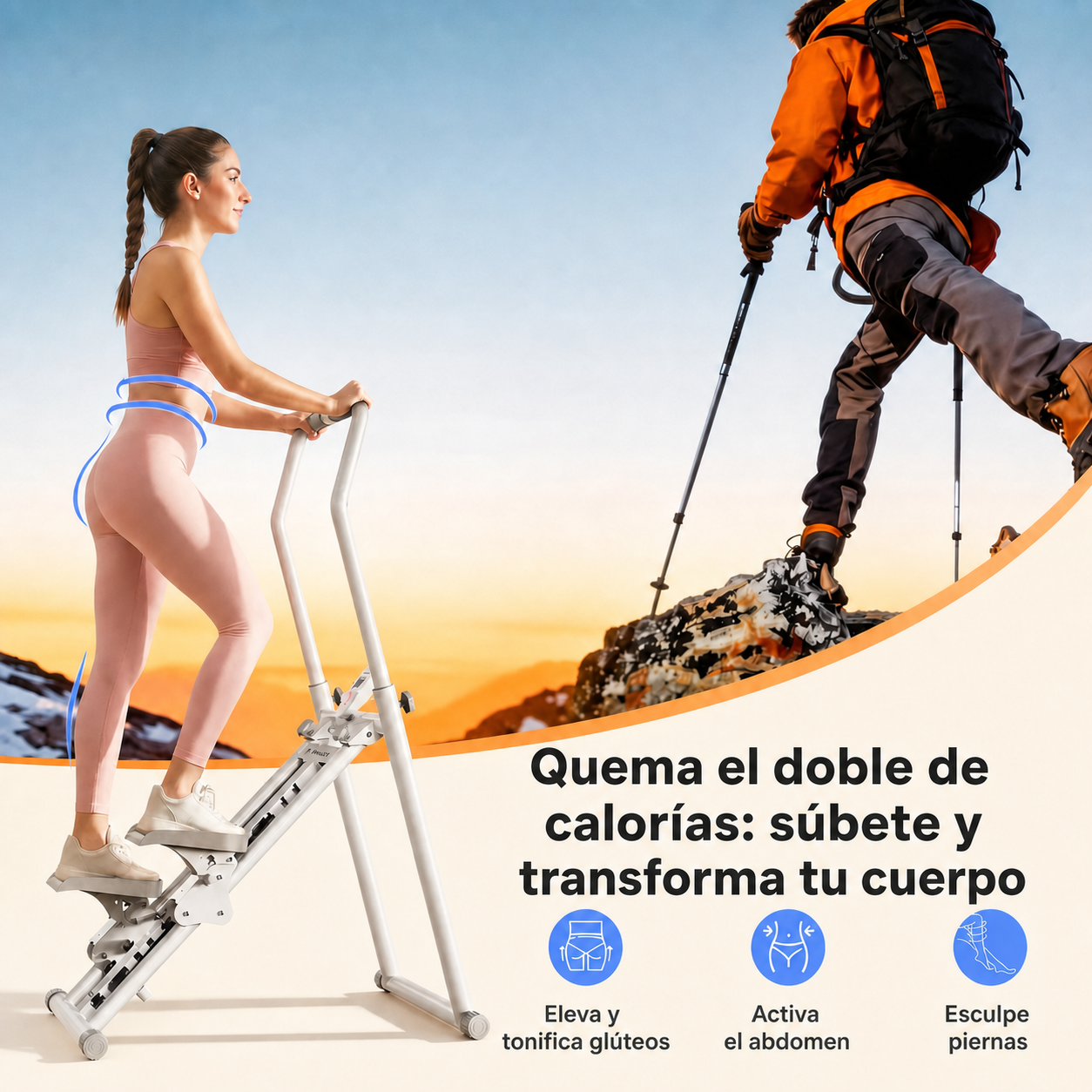 Escaladora vertical plegable - imagen 12 optimizada en español