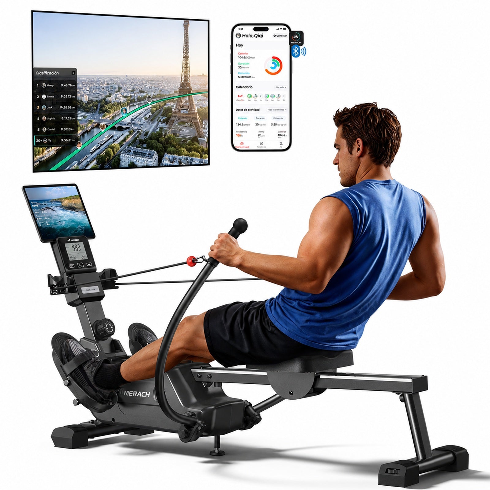 Remadora NovaRow RS3 R26B1 - conectividad con pantalla y aplicación en español