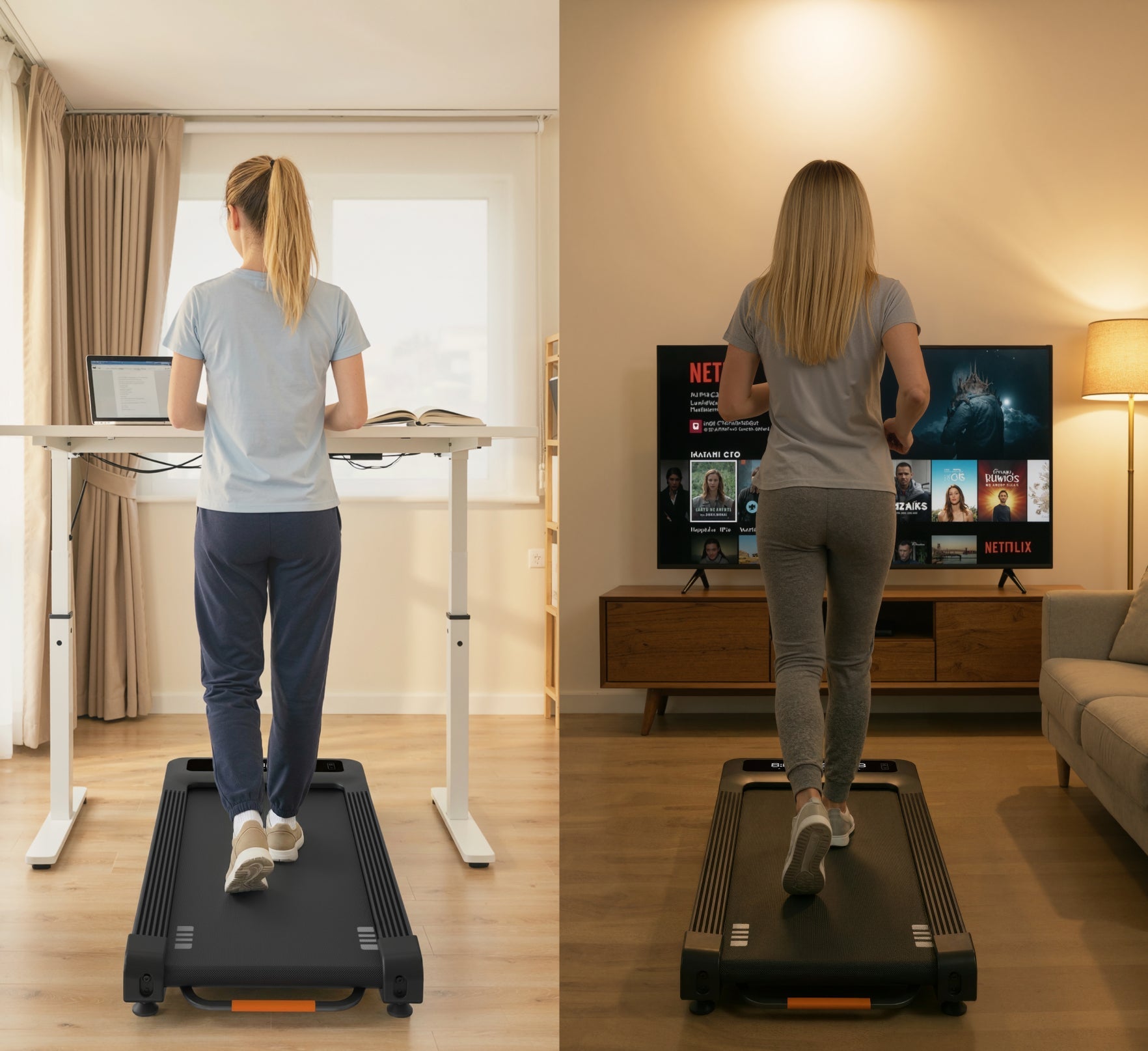 NovaWalk W50 Caminadora Compacta para Escritorio con Inclinación Automática del 12%
