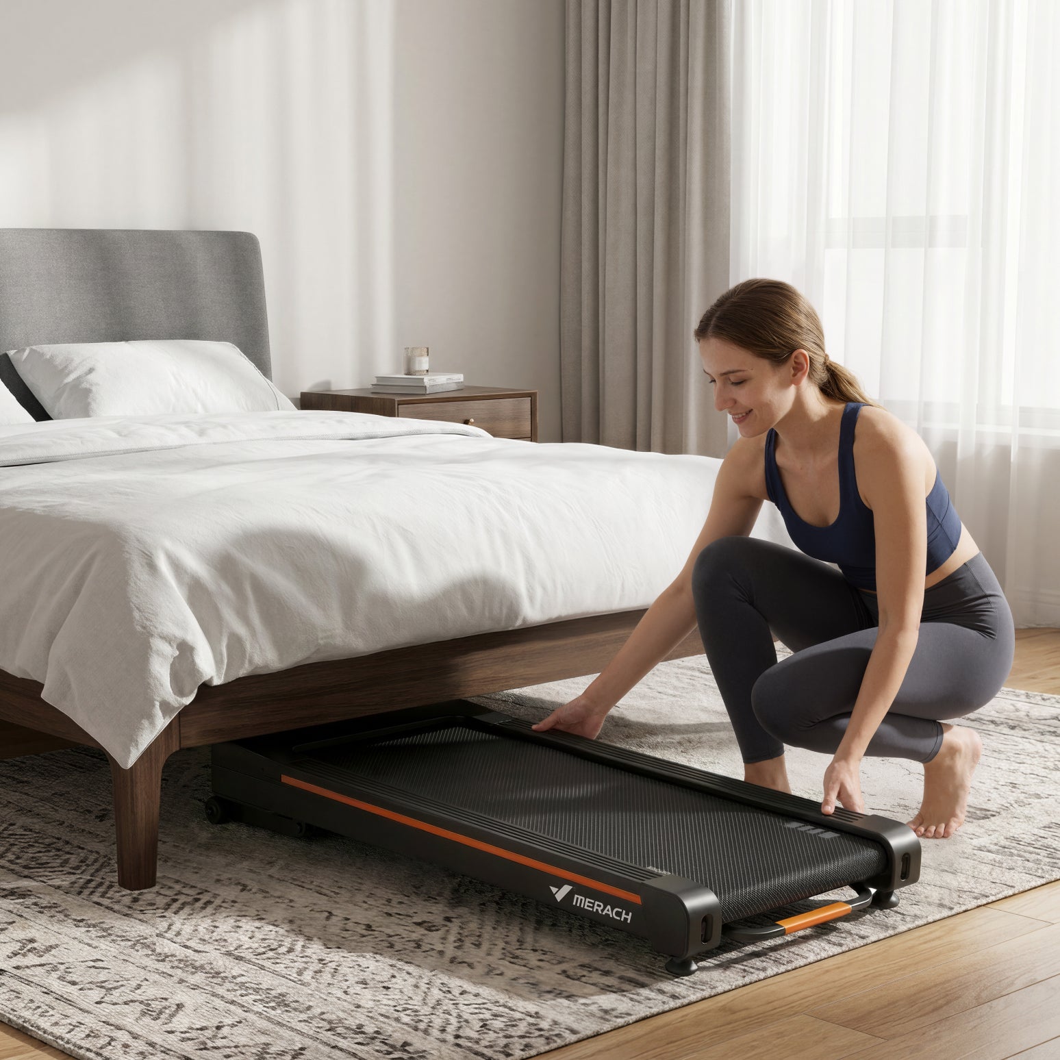NovaWalk W50 Caminadora Compacta para Escritorio con Inclinación Automática del 12%