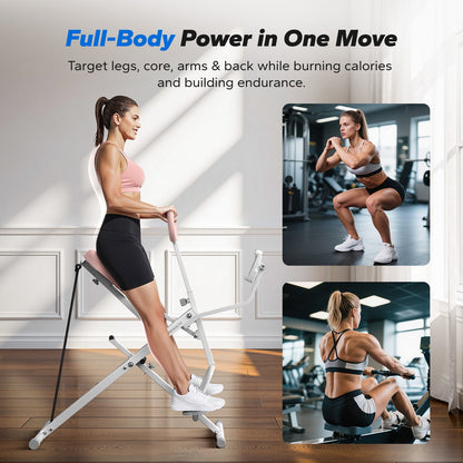 Máquina de sentadillas asistida plegable para casa