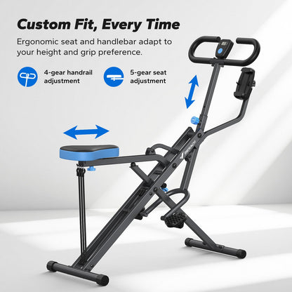 Máquina de sentadillas asistida plegable para casa