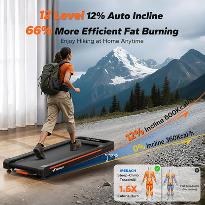 NovaWalk W50 Caminadora Compacta para Escritorio con Inclinación Automática del 12%
