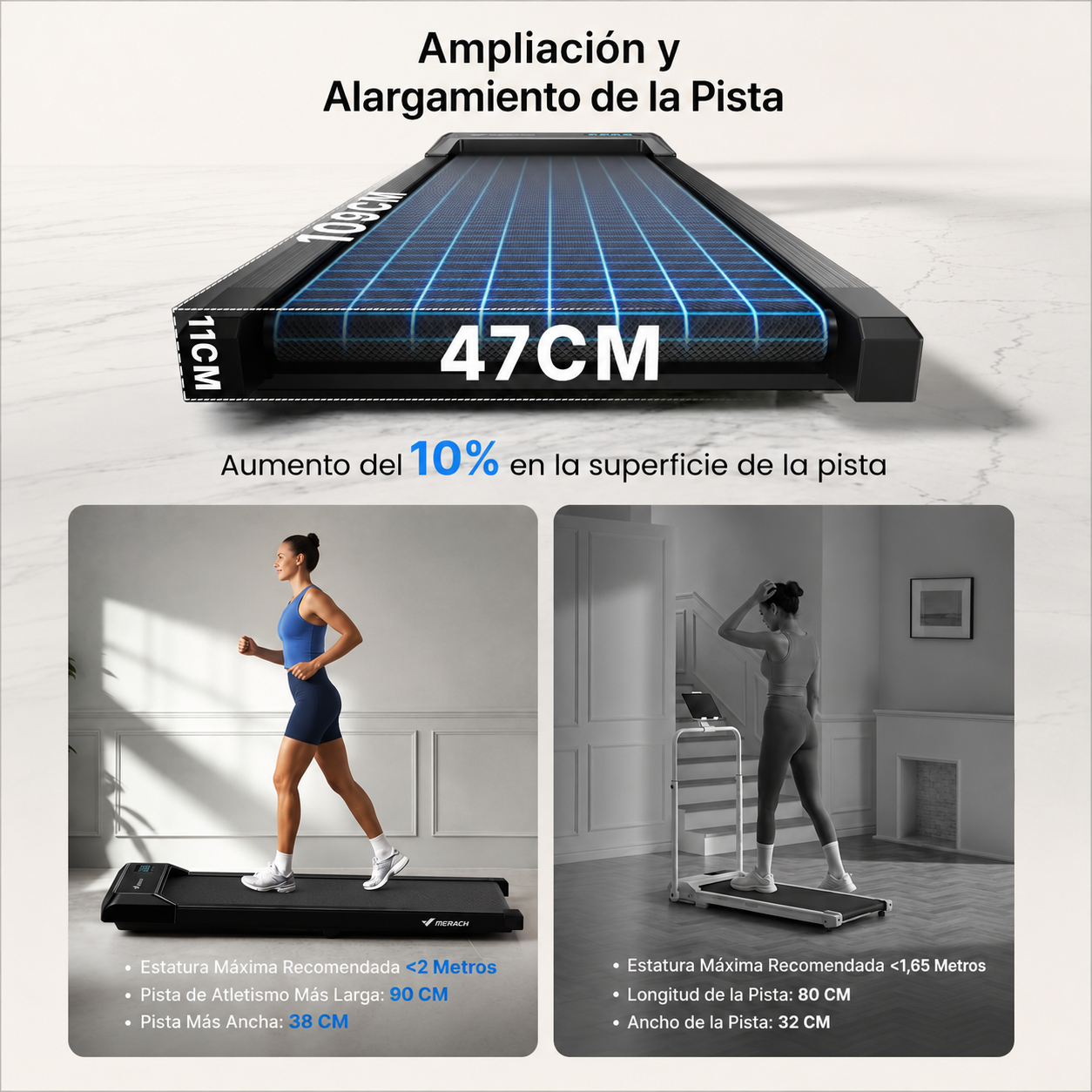 T21 Walking Pad para Escritorio y Uso en Casa