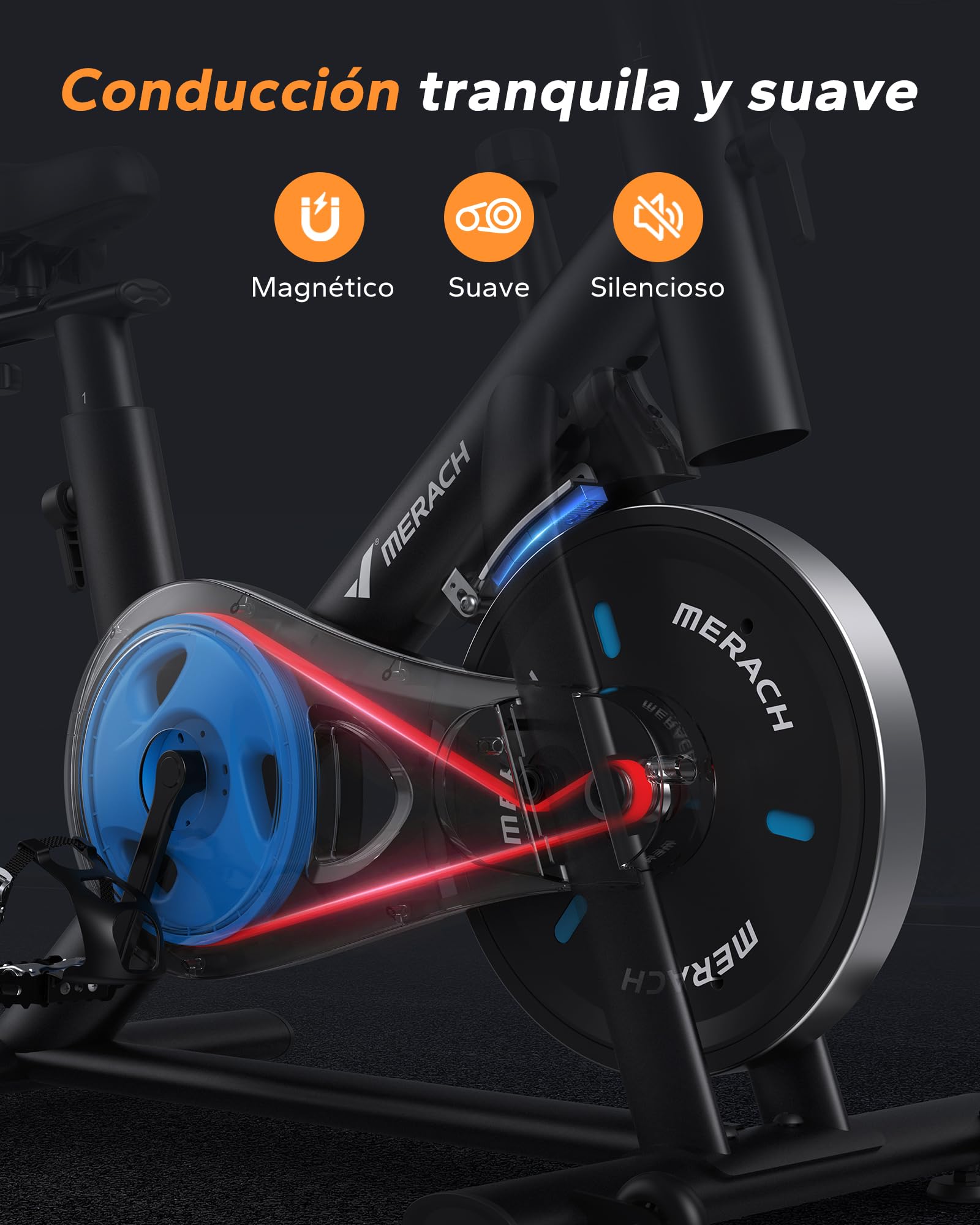 S26 bicicleta de spinning magnética para casa