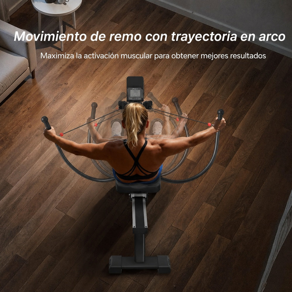 Remadora NovaRow RS3 R26B1 - trayectoria de remo en arco