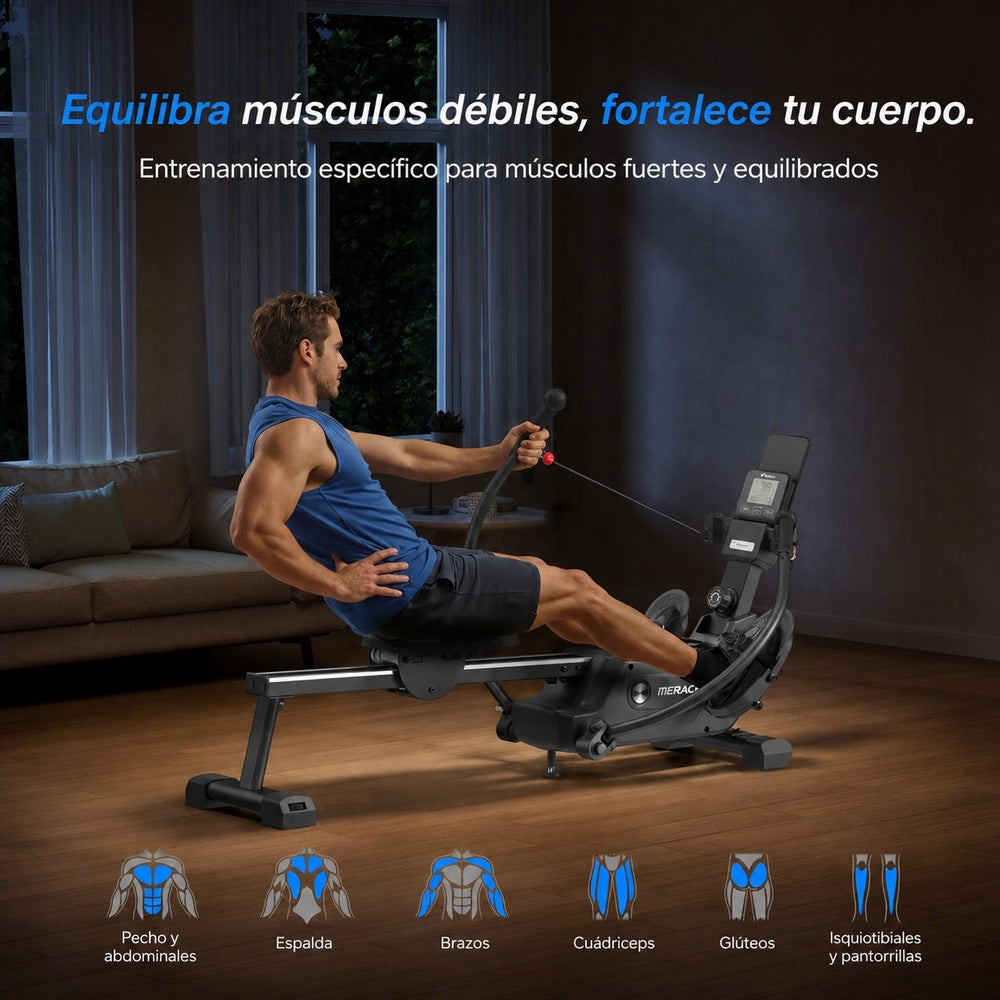 Remadora NovaRow RS3 R26B1 - entrenamiento muscular equilibrado