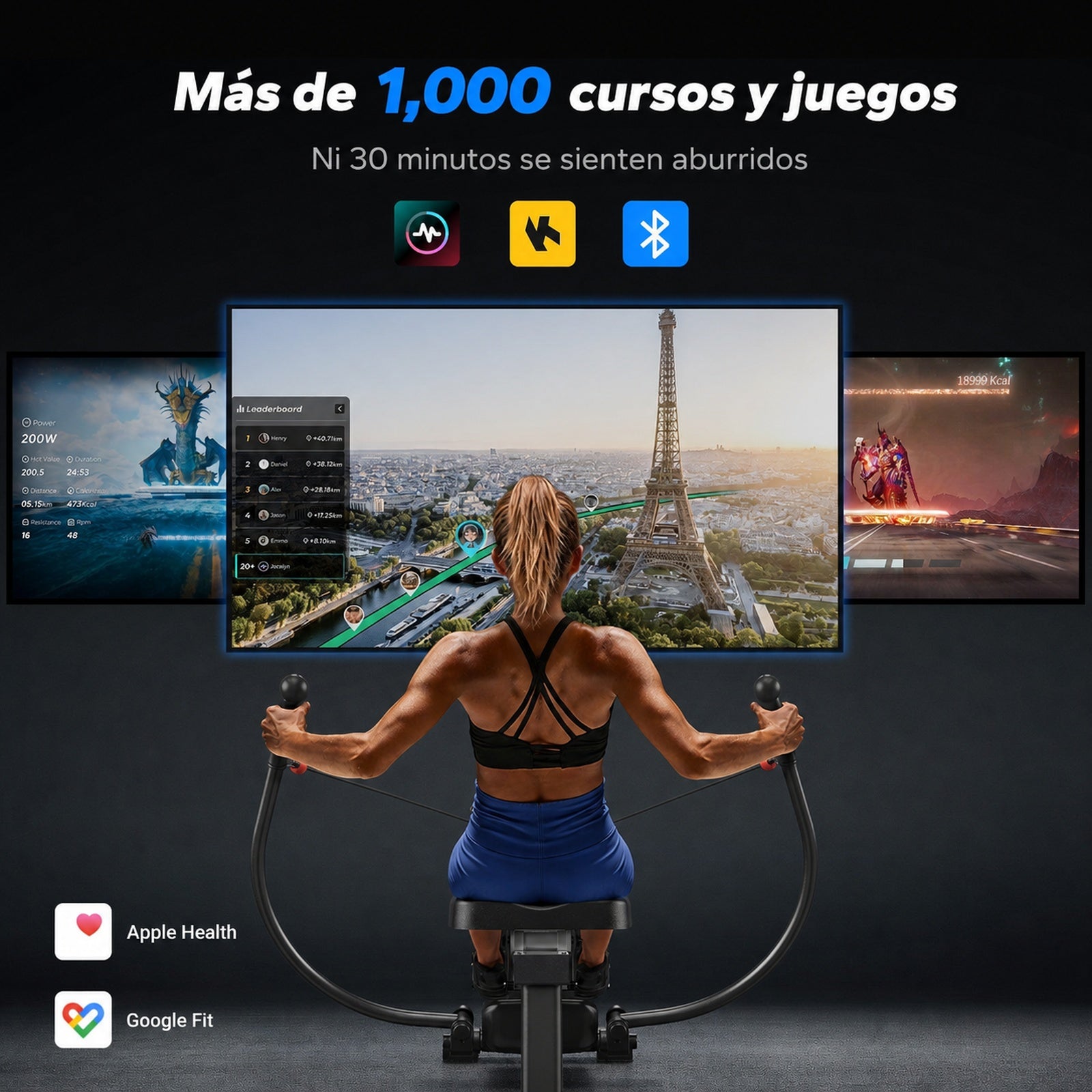Remadora NovaRow RS3 R26B1 - cursos, juegos y aplicaciones