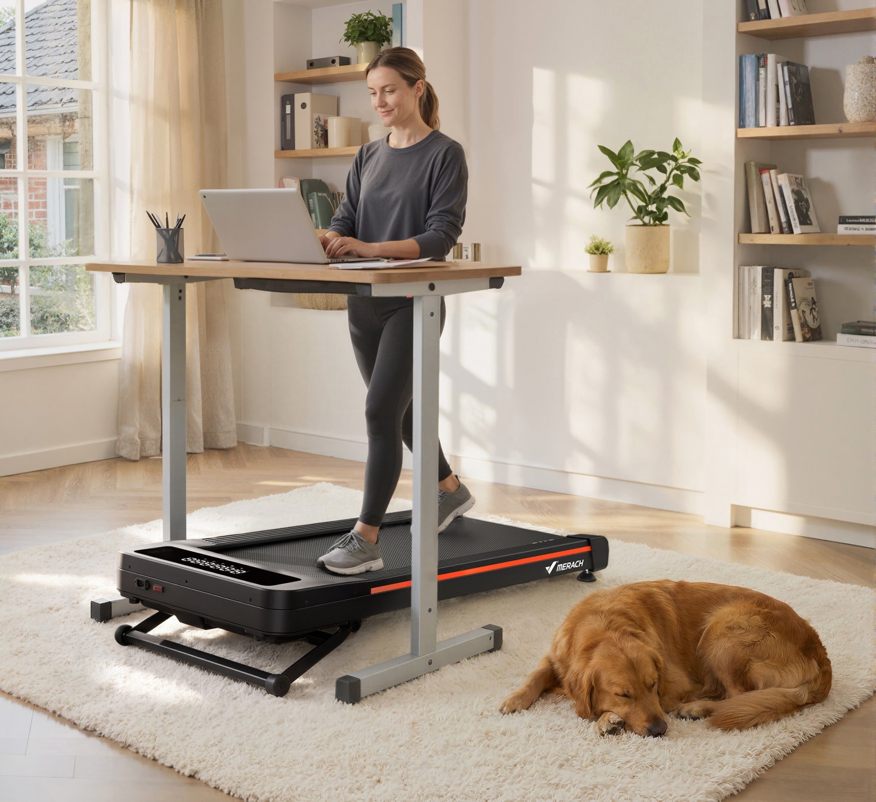 NovaWalk W50 Caminadora Compacta para Escritorio con Inclinación Automática del 12%